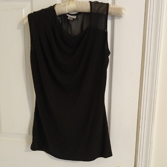 Worthington Tops - Worthington Black Sheer Accent Blouse